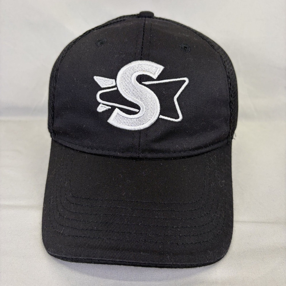 Sonic Drive-In Trucker Hat Employee Logo Mesh Snapback Unisex OSFM Black Cap